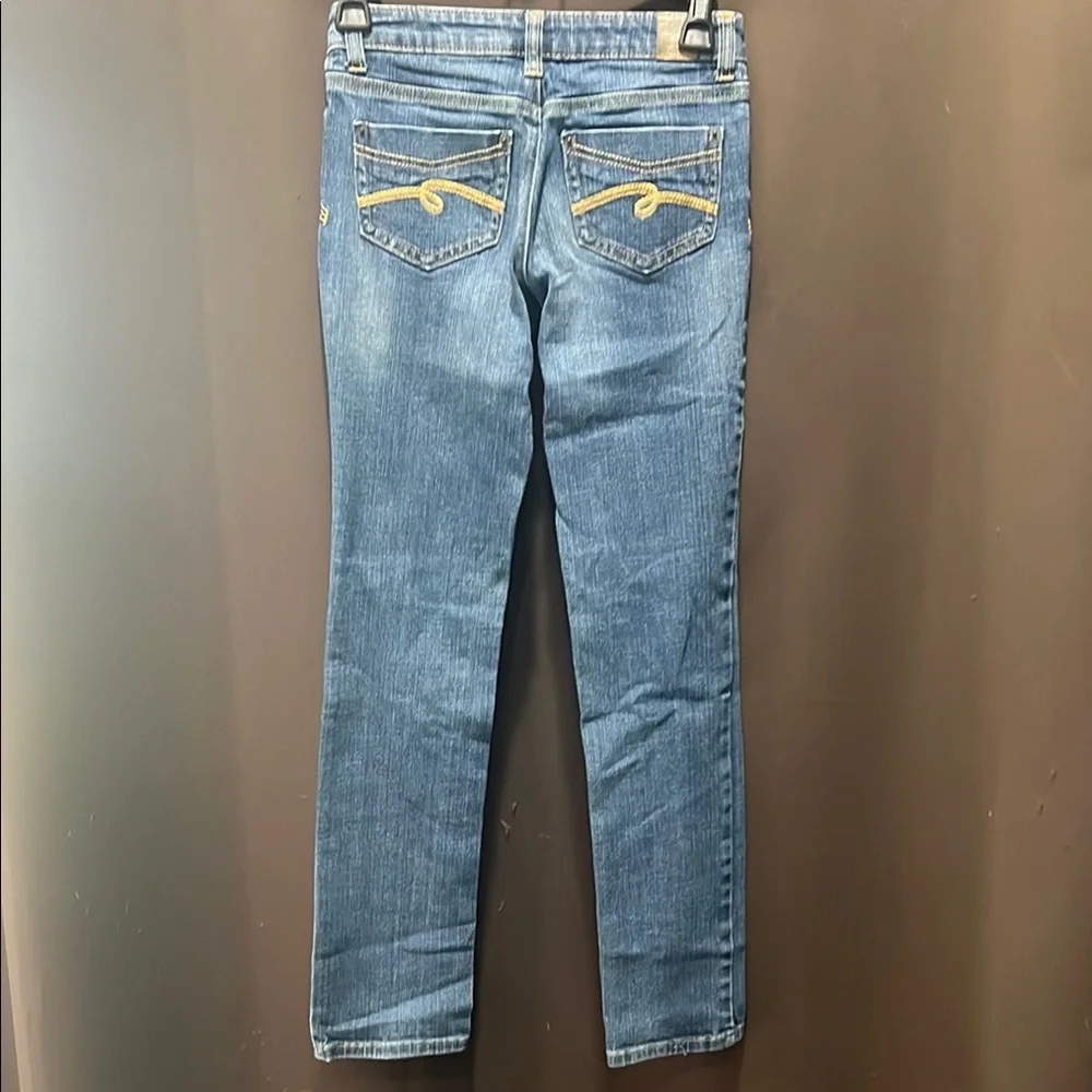 Justice Blue Straight Leg Jeans with Classic Style